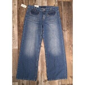 NWT! Women's Aeropostale Aero Baggy Wide Leg Lightweight Luxe Denim Jeans, 10R